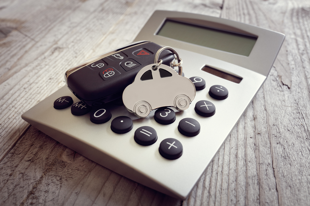 Car accountant concept